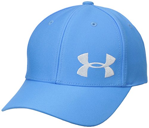 Under Armour Girls' Big Logo Adjustable Cap, Jazz Blue/White, One Size
