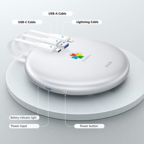 iDiskk Mfi Certified 2TB External Hard Drive for iPhone and iPad (All