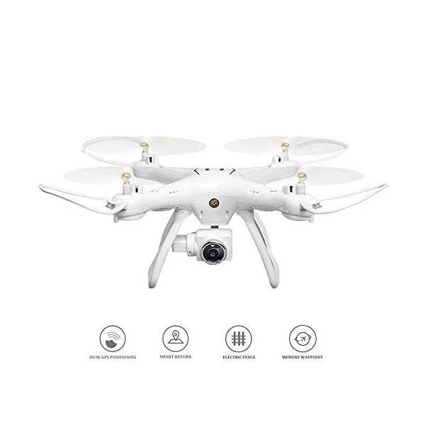 WEHOLY Spielzeug Modell 6 Achsen RC Aircraft 1080P HD-Kamera UAV-Drohne GPS Automatische Nachpositionierung Rückgabe für… – Bild 3