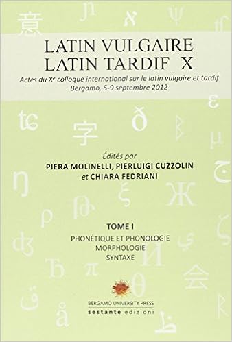 Latin Vulgaire Latin Tardif Actes Du X Colloque International Sur Le Latin Vulgaire Et Tardif Amazon Com Books