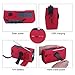 Weather Solar Emergency Radio, Hand Crank Portable NOAA/AM/FM Radio with SOS Led Flash Alarm Flashlight Reading Lamp Cellphone Charger, Home Outdoor Survival Supply Kits (Red, 2000mah)