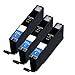 HI-VISION® 3 Pack Compatible Canon CLI-251XL CLI 251 High Yield Cyan Ink Cartridge Replacement for PIXMA iP7250,MG6320,MG5420,iP7220,MX922,MX722,MG6350,MG5450