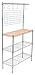 Internet's Best 3-Tier Baker's Rack - Chrome - Kitchen Storage Shelving - Adjustable Wire Stand with Removable Cutting Board and 6 Hanging Hooks