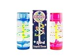 SD Motion - Spiral Liquid Motion Bubbler Timer, Novelty & Fun Fidget Toy, Calm & Relaxing || Suitable for Sensory Autism Toys, ADHD, Anxiety (Red)