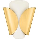 Hudson Valley Lighting 9201-AGB-B Savoie - 1 Light Wall Sconce-12 Inches Tall and 10.75 Inches Wide, Shade Color: Aged Brass