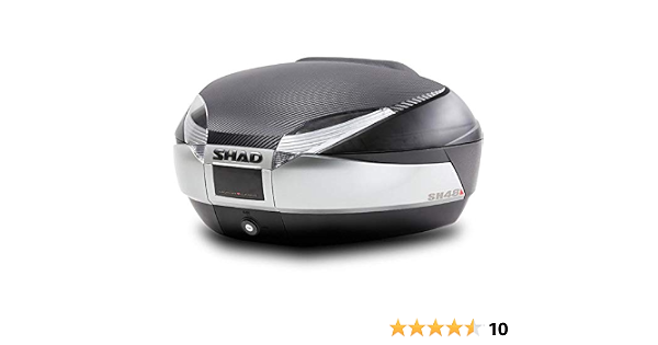 SHAD : Baul maleta moto scooter SH48 REGALOS: Tapa carbon/titanio +  respaldo : Amazon.es: Coche y moto