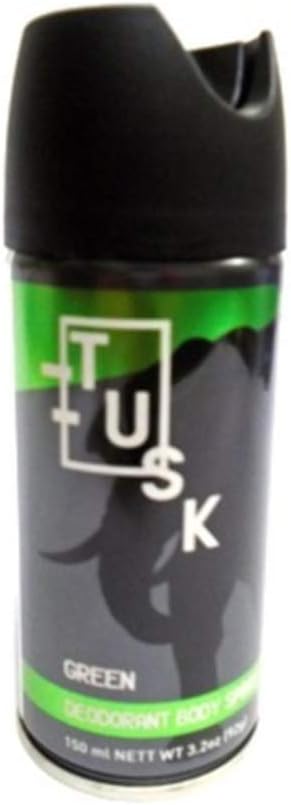 Tusk Body Spray 150ml Green For Men Fragrance Scent Deodorant