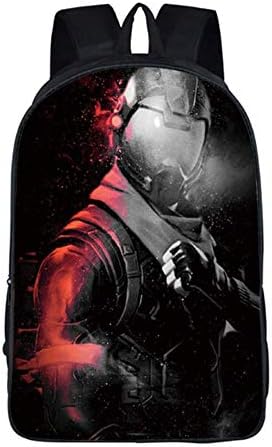 NetEraEU Fortnite Backpack, School Backpack for Children Unisex Fortnite, School Bags 3D Game Printing Unisex School Bag Collection Canvas Backpack Hiking Bag (E)