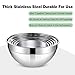 ZESPROKA Stainless Steel Mixing Bowls, Nesting Bowls, Matte and Mirror Finish, Set of 6,11.6 x 5.3 x 11.6 inches,ZP-01