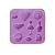 Easting Cake/chocolate/sugar Decorating Silicone Mini Cube Craft Fondant Mold Tray(send By Random Colour)