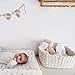 EZOWare Set of 3 Decorative Soft Woven Cotton Rope Nursery Room Baskets Bins Storage Organizer, Perfect for Storing kids Baby Closets, Toys Small Items - White