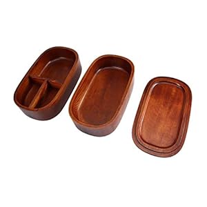 Makkelijk schoon te maken School picknick Bento Box Standaard afwerking Hemlock Vierkant dubbellaags oud geschilderde…