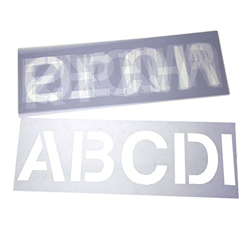 Homeford Alphabet Letter Stencil Set, 3-Inch, 6-Sheets