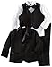 Joey Couture Boys Little Tuxedo No Tail Suit, Black, 2