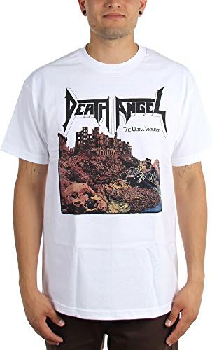 Death Angel - Mens The Ultra Violence T-Shirt in White, Size: Large, Color: White