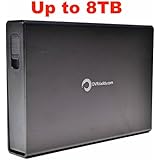 DVRdaddy 3.5 Inch SATA to USB 3.0 and eSATA External Interface Aluminum Hard Drive Enclosure Supports 1TB, 2TB, 3TB, 4TB, 5TB, 6TB and 8TB Hard Drives - Black