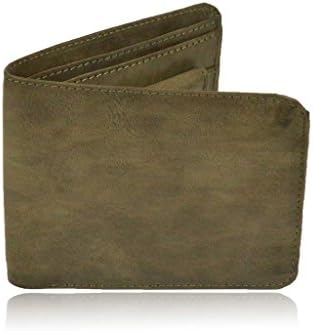 London Craze Mens Gray Faux Leather Wallet