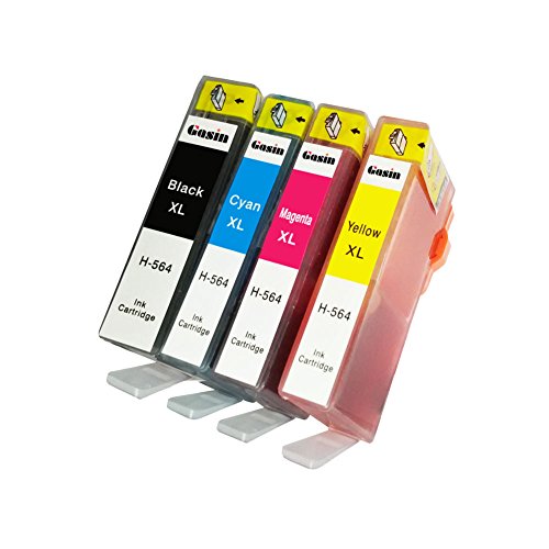 Gasin 564xl Refillable Ink Cartridge for HPink 564xl with Chip for HPink Photosmart C309a C309g C309n C310a C310b C310c C410a C410b C410d C510a B210b Printer