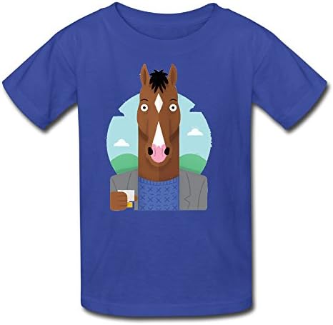 Youth Occation Screw Neck Bojack Horseman3 T-Shirt RoyalBlue US Size XL