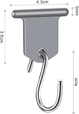 URAQT RV Awning Hooks 17 Sets Pipe Rail Hangers For Caravans Motorhomes view 2