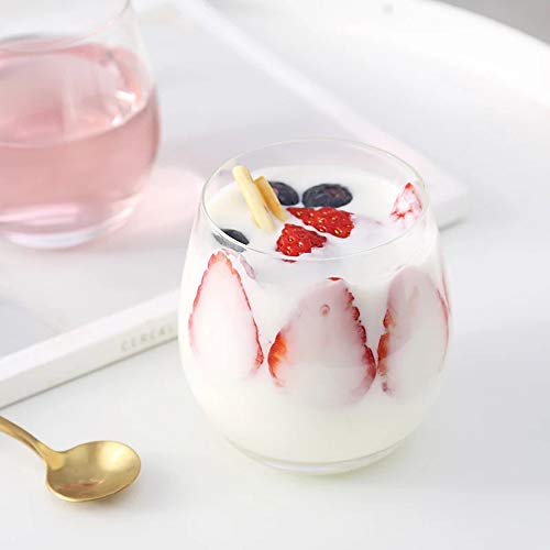 Stemless Wine Glasses Wine Tumbler for Champagne, Cocktails, Dessert 1pcs