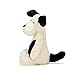 Jellycat Bashful Black and Cream Puppy Stuffed Animal, Really Big, 31 inches