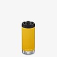 Klean Kanteen TKWide Insulated Coffee Tumbler with Café Cap - Stainless Steel Coffee Tumbler - Marigold, 12 oz