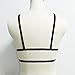 PHOTNO Alluring Women Harness Bra Elastic cage Bra Strappy Halter Bra Hollow Out Bra Bustier Crop top (L, Black)