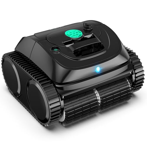 WYBOT C1-Plus Pool Robot for Built-In & Superstructure Pools, Pool Robot Battery: 160 Min, Running Time. 4-in-1 Pool Robot Battery Wall and Floor Cleaning up to 160 m², Smart Navigation & App - Ink