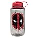 Vandor Marvel Deadpool 32 Ounce Tritan Water Bottle, Red/Black