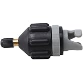 YOOU-LIJIA MSAOWUED Inflatable Boat SUP Pump Adaptor Air Pump Converter Air Valve Adapter Conventional Air Pump Adapter Pumping Head Connector for Inflatable Kayak Stand Up Paddle Board - Black