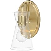 Maxim Ava - 1 Light Bath Vanity-9.5 Inches Tall and 5 Inches Wide-Natural Aged Brass Finish
