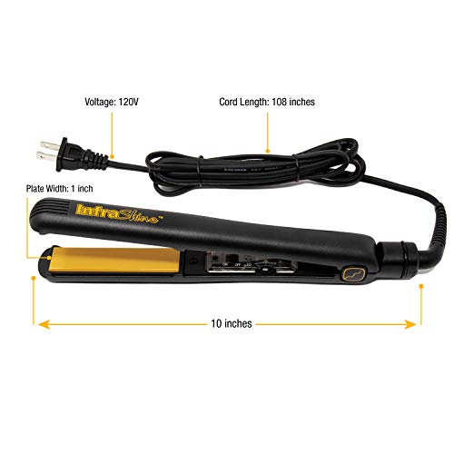 Buy Infrashine Infrashine Original Medium Flat Iron 1 Inch Black Online At Low Prices In India Amazon In