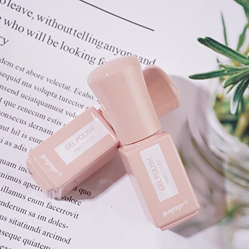 Yayoge Gel Nail Polish Kit，6 Colors Gel Nail Polish Base and Top Coat ，UV Gel Nail Polish Set ，Soak Off Gel Nail Art Manicure Kit, Ideal Gifts DIY Nail Art Salon and Home