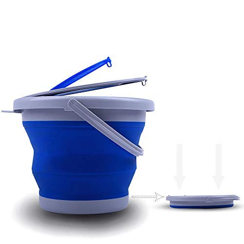 Collapsible Plastic Bucket Pail Fishing Bucket Portable Outdoor