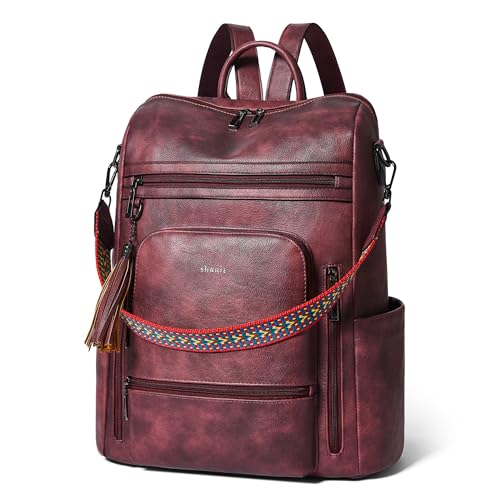 Shrrie Vegan Leather Laptop Backpack