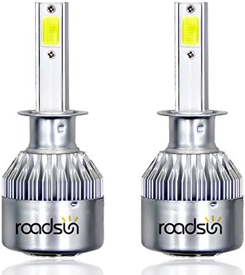 ROADSUN C9 LED Headlights Conversion Kits 60W 8000LM 6000K Bridgelux COB Chips Fog Light - 1 Year Warranty ( H1 )