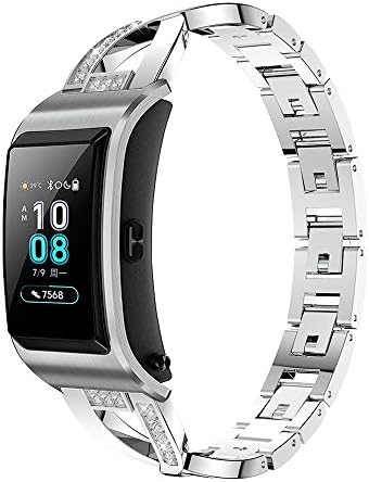 MagicQK Smart Watch Band Replacement Compatible for Huawei TalkBand B5 Adjustable Stainless Steel Straps