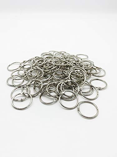 Loose Leaf Binder Rings 1-Inchï¼ˆ100 Packï¼‰ Office Book Rings, Nickel Plated Steel Binder Rings, Ke - //medicalbooks.filipinodoctors.org