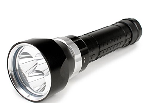 Nflight Led Diving Flashlight 1600lm,black 5 Mode Cree Xm-l T6 LED Waterproof Diving Flashlight,underwater Diving Torch