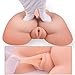 Pussy Ass Masturbator for Male - 3D Realistic Butt Vagina and Anal Stroker for Couples Men Masturbation, Silicone Virgin Anus Love Doll with 2 Hole