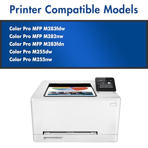 207A 207X Toner Cartridge with Chip Compatible with HP 207A for HP Color LaserJet Pro MFP M283fdw M255dw M282nw M283fdn M255nw M283 M255 M282 W2210A W2210X (Black Yellow Cyan Magenta, 4-Pack) Pack )
