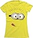 Juniors T-Shirt -Despicable Me - Silly Minion, Yellow, Medium