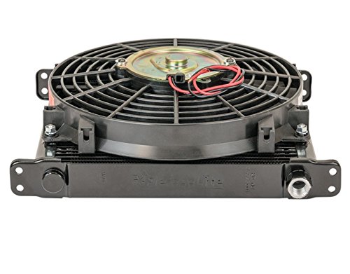 Flex-a-lite (700032) Remote Mount Stacked Plate 32-Row Engine-Oil Cooler with Electric Fan, 11 x 11 x 1 3/4" with AN Fittings - Thumbnail 3
