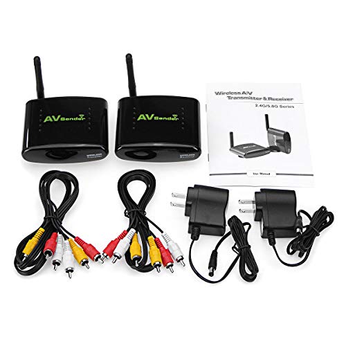 PAT-330 150M 2.4GHz AV Rca TV Audio Video Signal Sender Wireless Transmitter Receiver