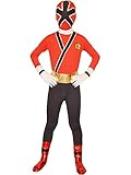 Wraith of East Power Rangers Costume Kids Cosplay Halloween Spandex Zentai Xl Red