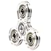 Hand Spinner, TILO Spinner Fidget Acrylic Tri-Spinner Fidget Toy Hybrid Bearing EDC Focus Toy Finger Top for Killing Time Spins Clear (Clear)