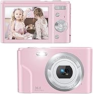Zostuic Digital Camera 36 Mega Pixels Small Camera 1080P Vlogging Camera Portable Camera with 16X Digital Zoom