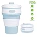 ROCONTRIP Silicone Collapsible Cup Convenient Travel Coffee Mug Lightweight Food Grade Silicone & PP BPA Free for Camping Hiking Outdoor Commuters