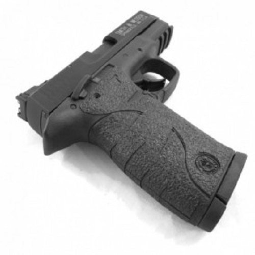 Talon Grip for Smith & Wesson M&P Compact 9mm/ .40 Black Rubber - 704R W/Free Sticker - Johnson Enterprises, LLC